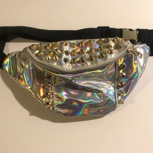 Metallic Studded Fanny Pack